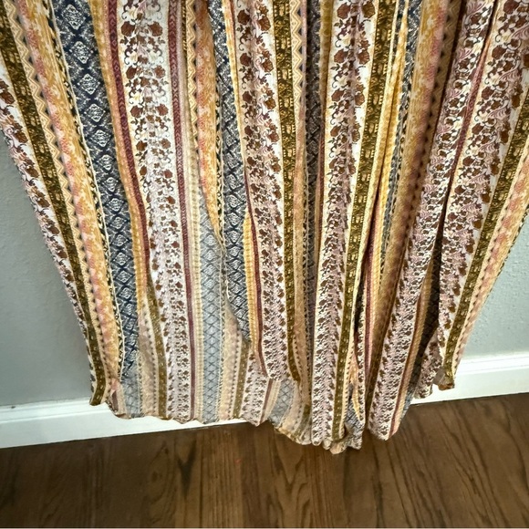 Vine and Valley Jumpsuit Size Large Multicolor Surplice Neck - Picture 3 of 5